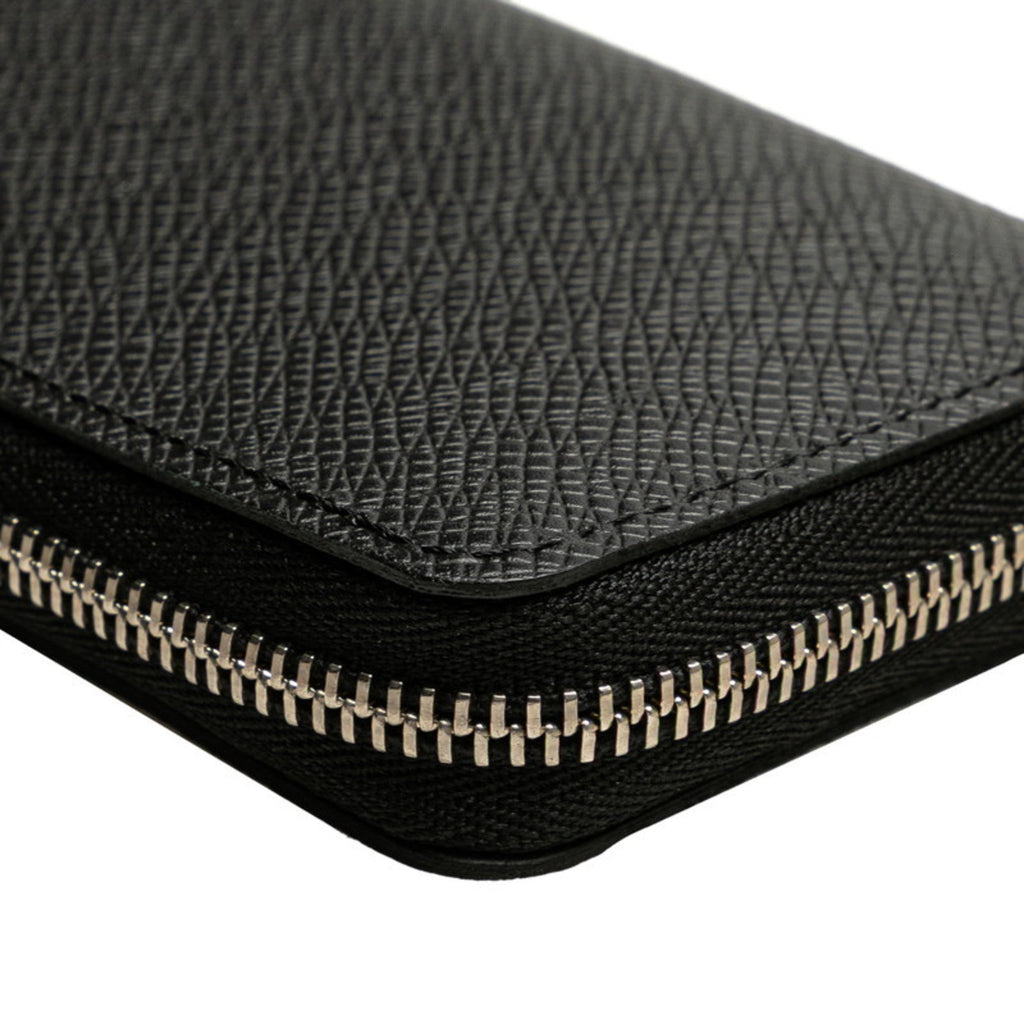 Louis Vuitton Taiga Ardoise Black Leather Coin Purse/Coin Case (Pre-Owned)