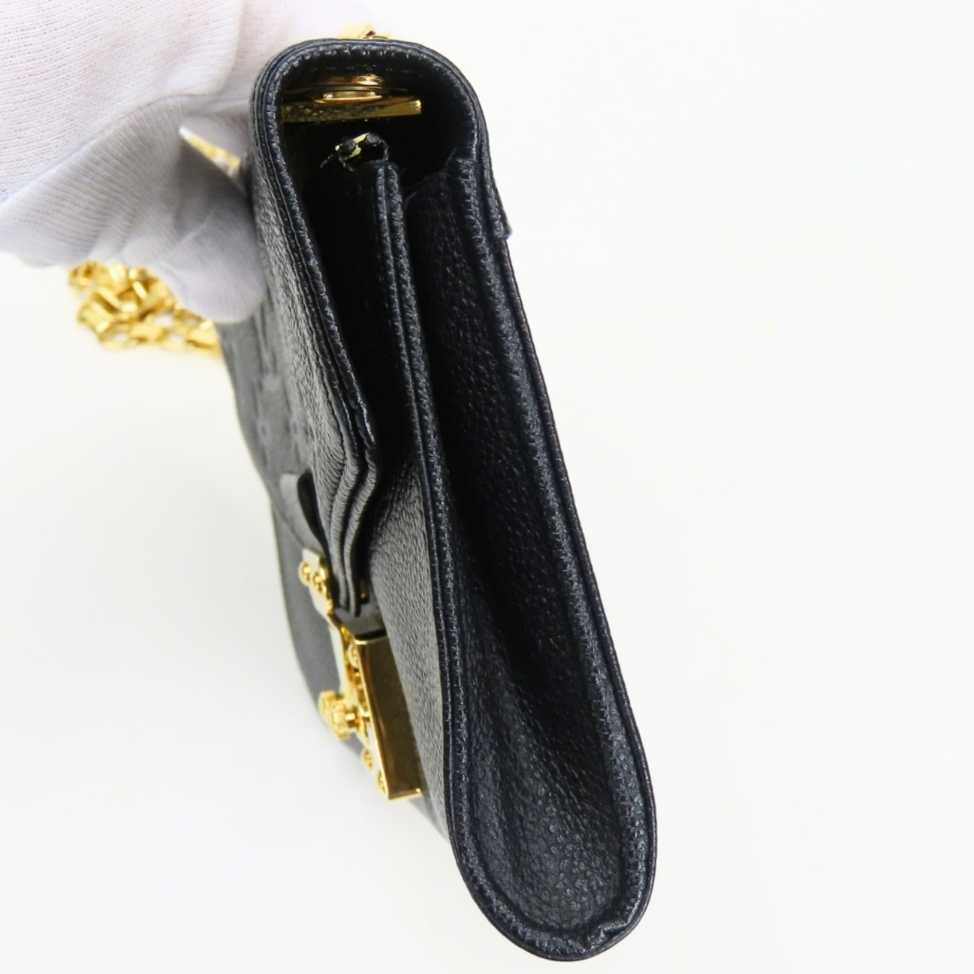 Louis Vuitton Noir Monogram Empreinte Pochette Shoulder Bag (Pre-Owned)