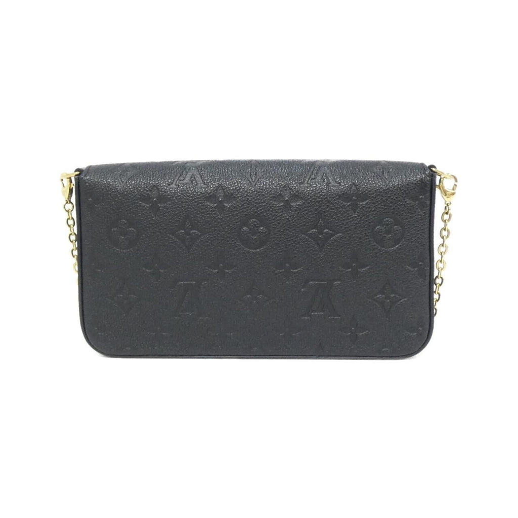 Louis Vuitton Monogram Empreinte Black Leather Pochette Shoulder Bag (Pre-Owned)