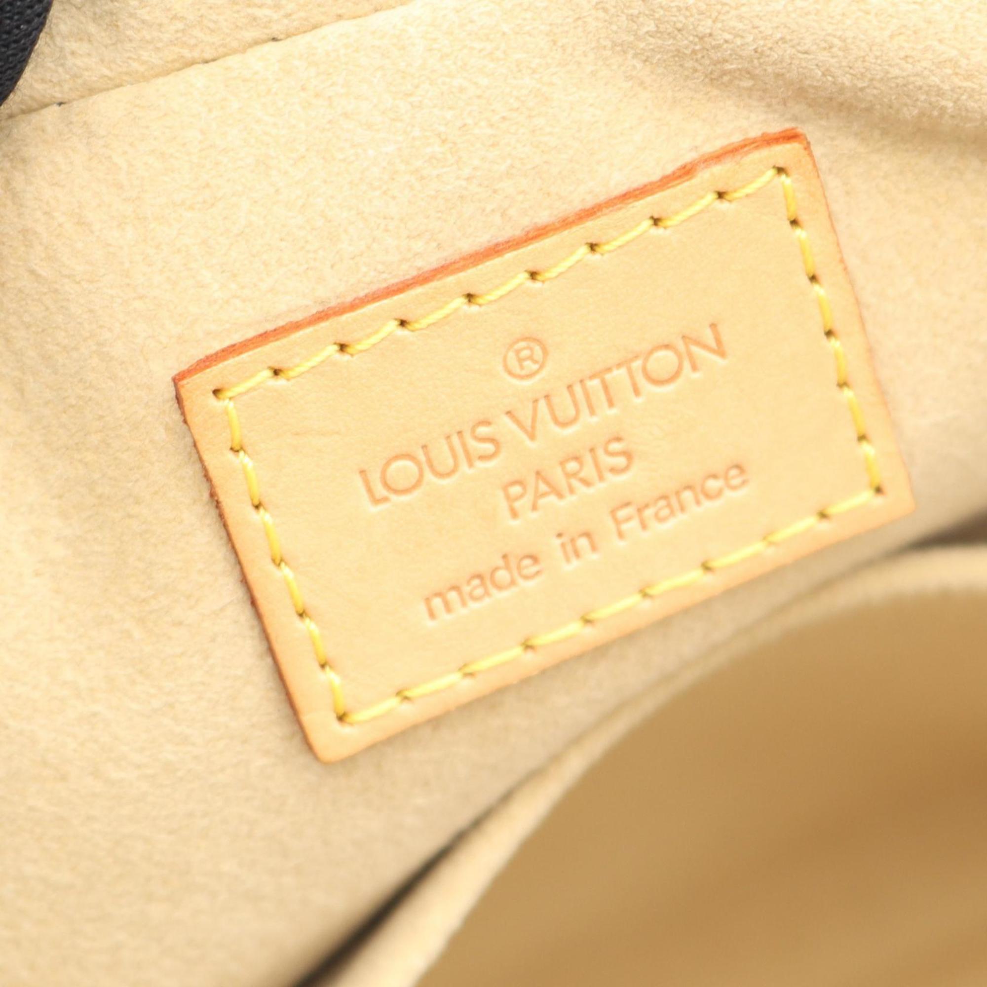 Louis Vuitton Brown Coated Canvas Leather Handbag (Pre-Owned)