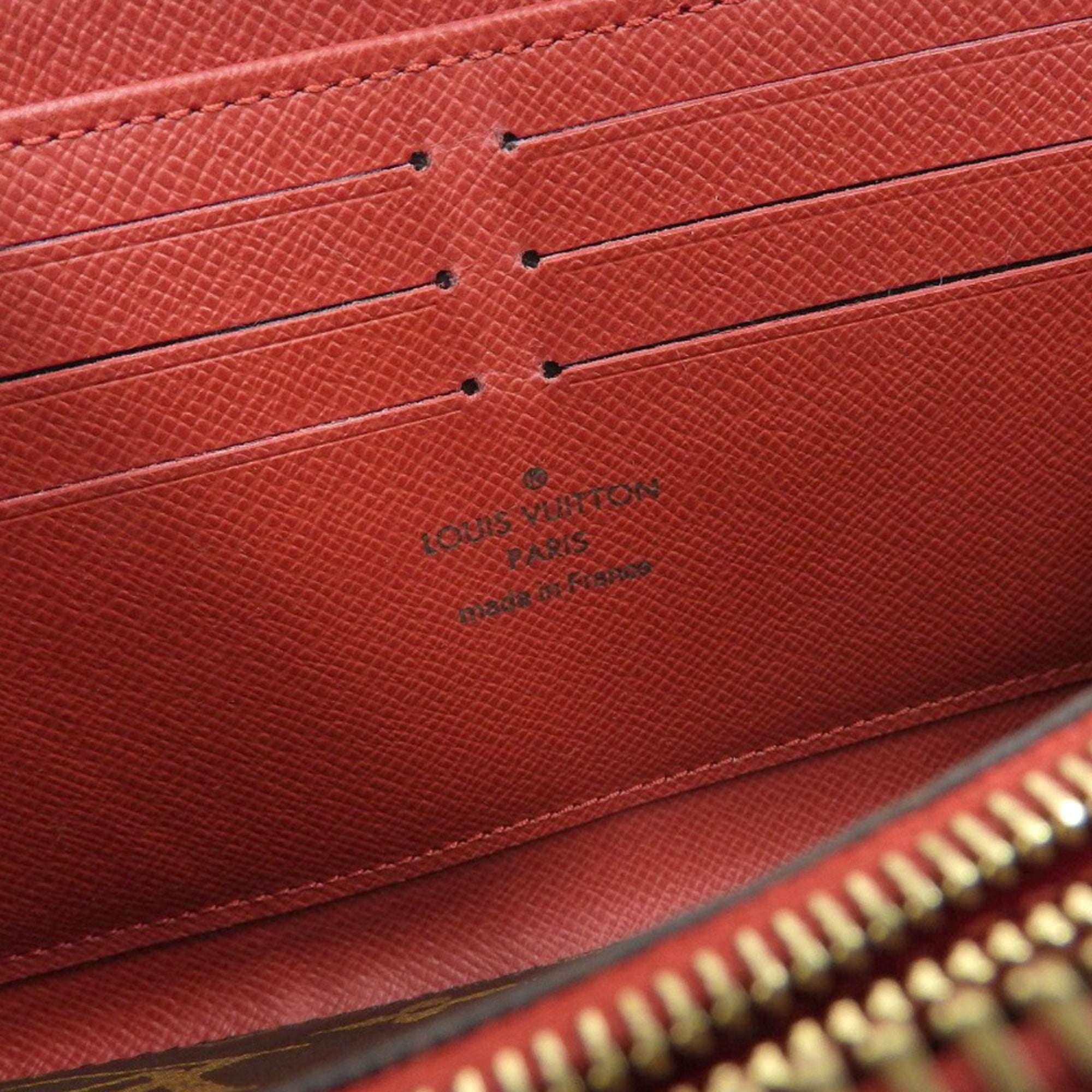 Louis Vuitton Monogram Red Color Pvc Long Wallet (Bi-Fold) (Pre-Owned)