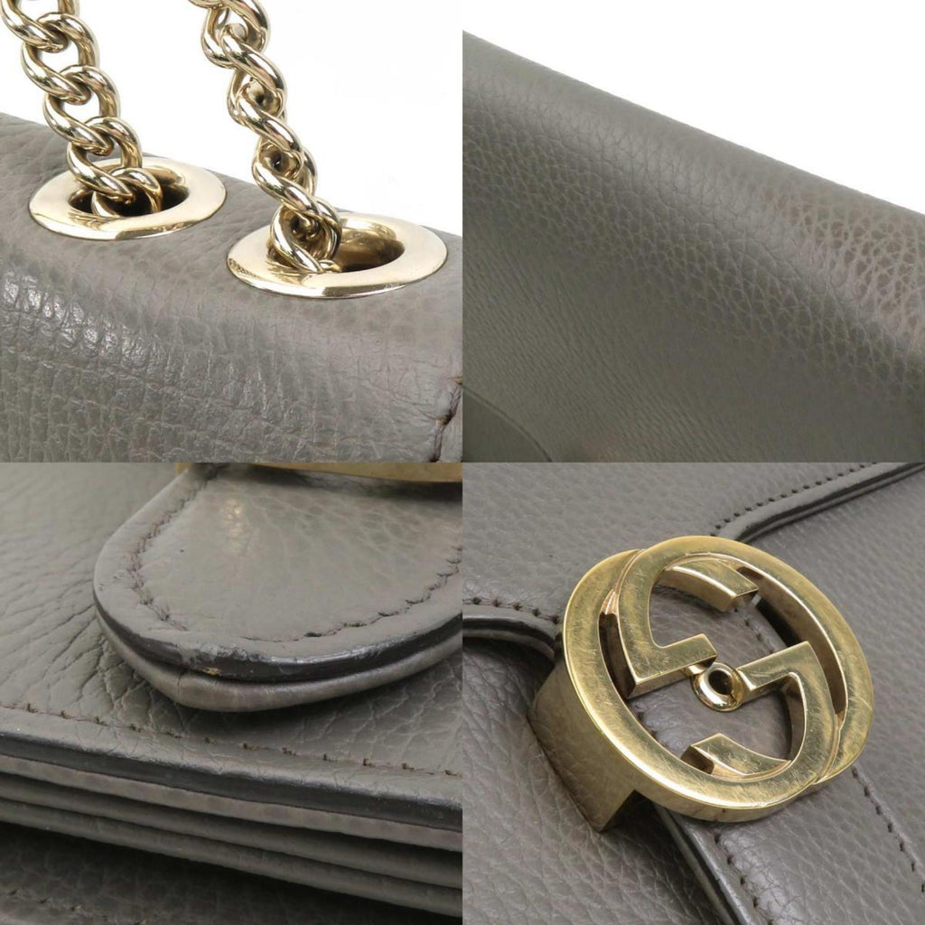Interlocking Shoulder Bag Leather Medium