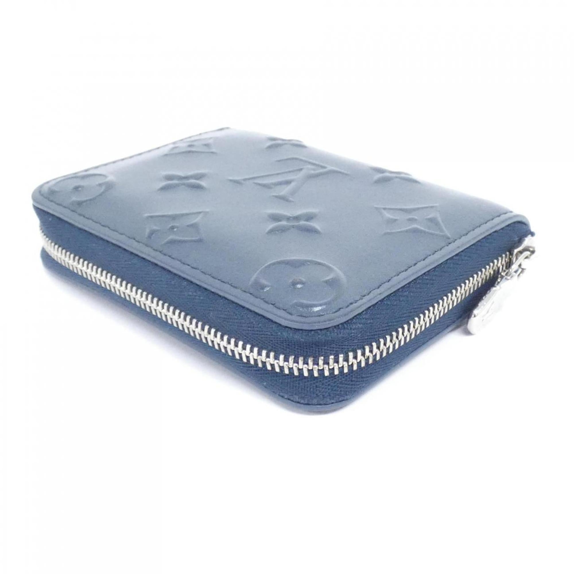 Louis Vuitton Blue Leather Coin Purse/Coin Case (Pre-Owned)