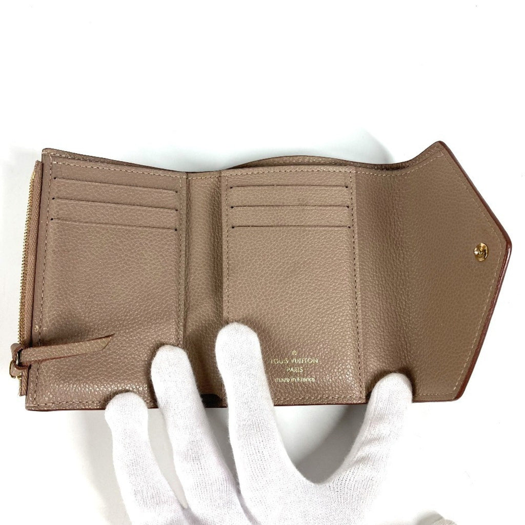 Louis Vuitton Beige Monogram Empreinte Wallet (Tri-Fold) (Pre-Owned)
