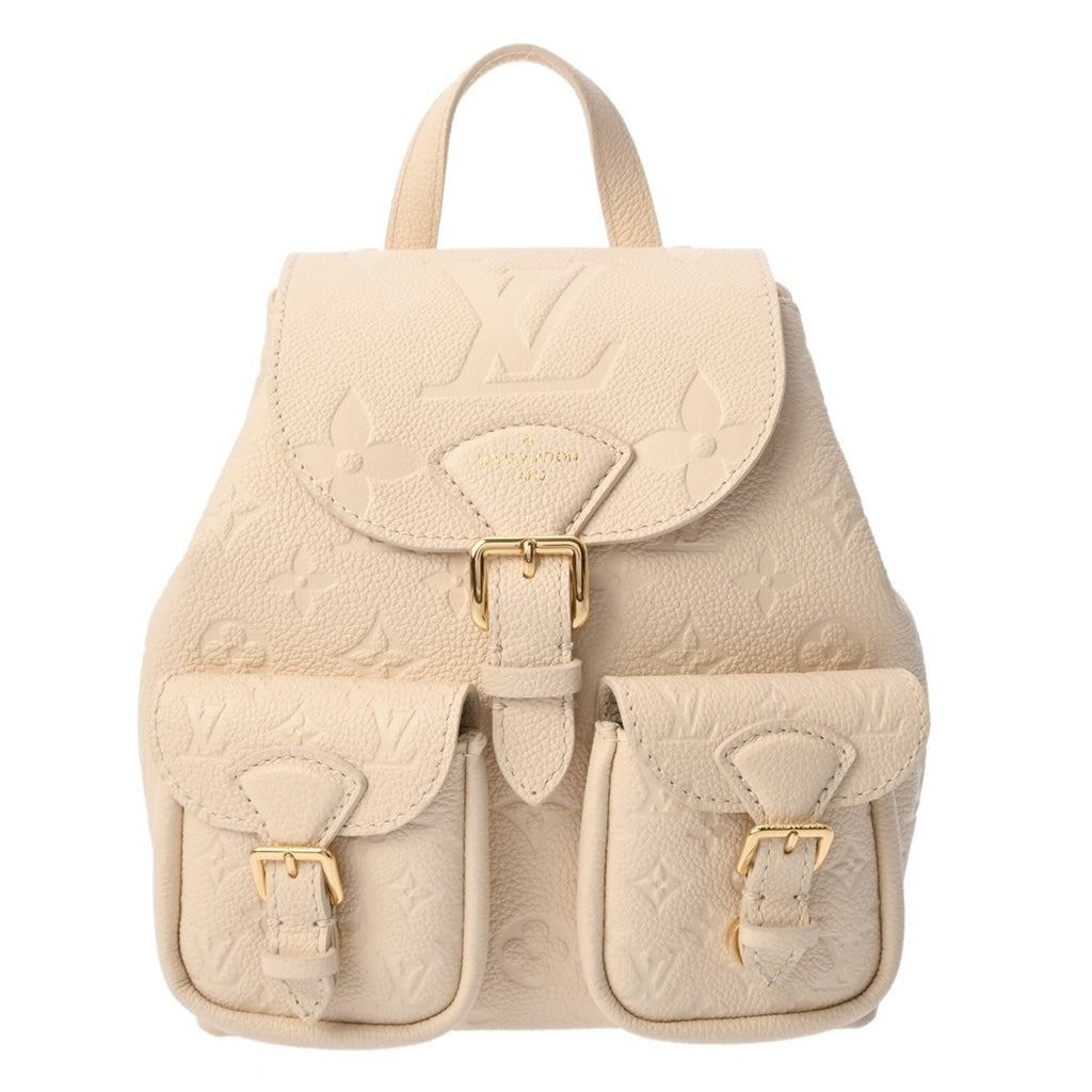 Louis Vuitton White Leather Backpack (Pre-Owned)