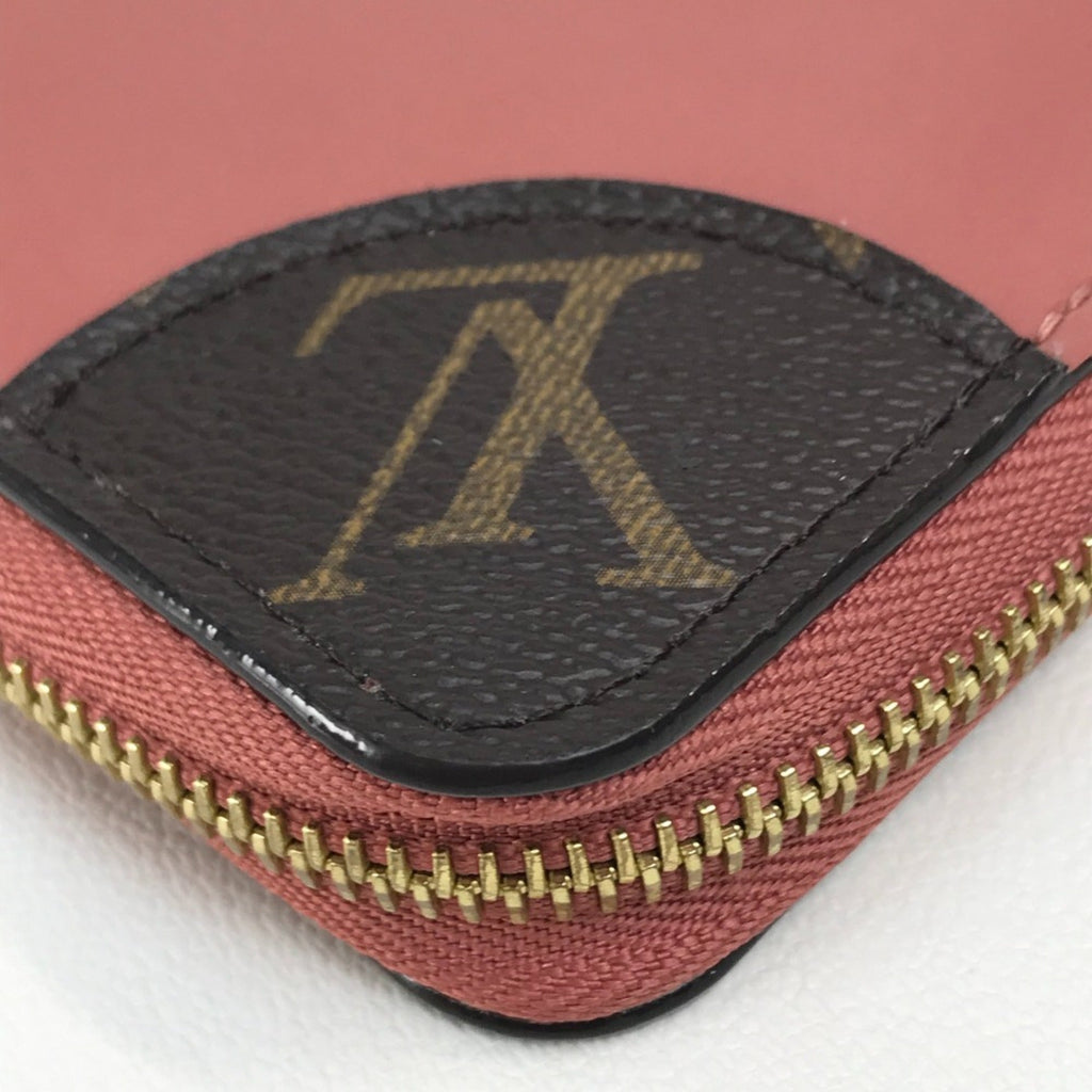 Louis Vuitton Monogram Monogram Pink Beige Monogram Patent Leather Long Wallet (Bi-Fold) (Pre-Owned)