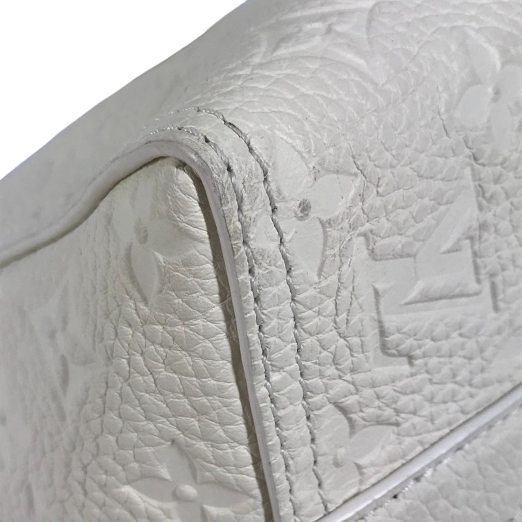 Louis Vuitton Monogram Empreinte White Leather Clutch Bag Pochette Shoulder Bag (Pre-Owned)