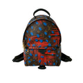 Louis Vuitton Blue Brown Red Color Leather Pvc Backpack (Pre-Owned)