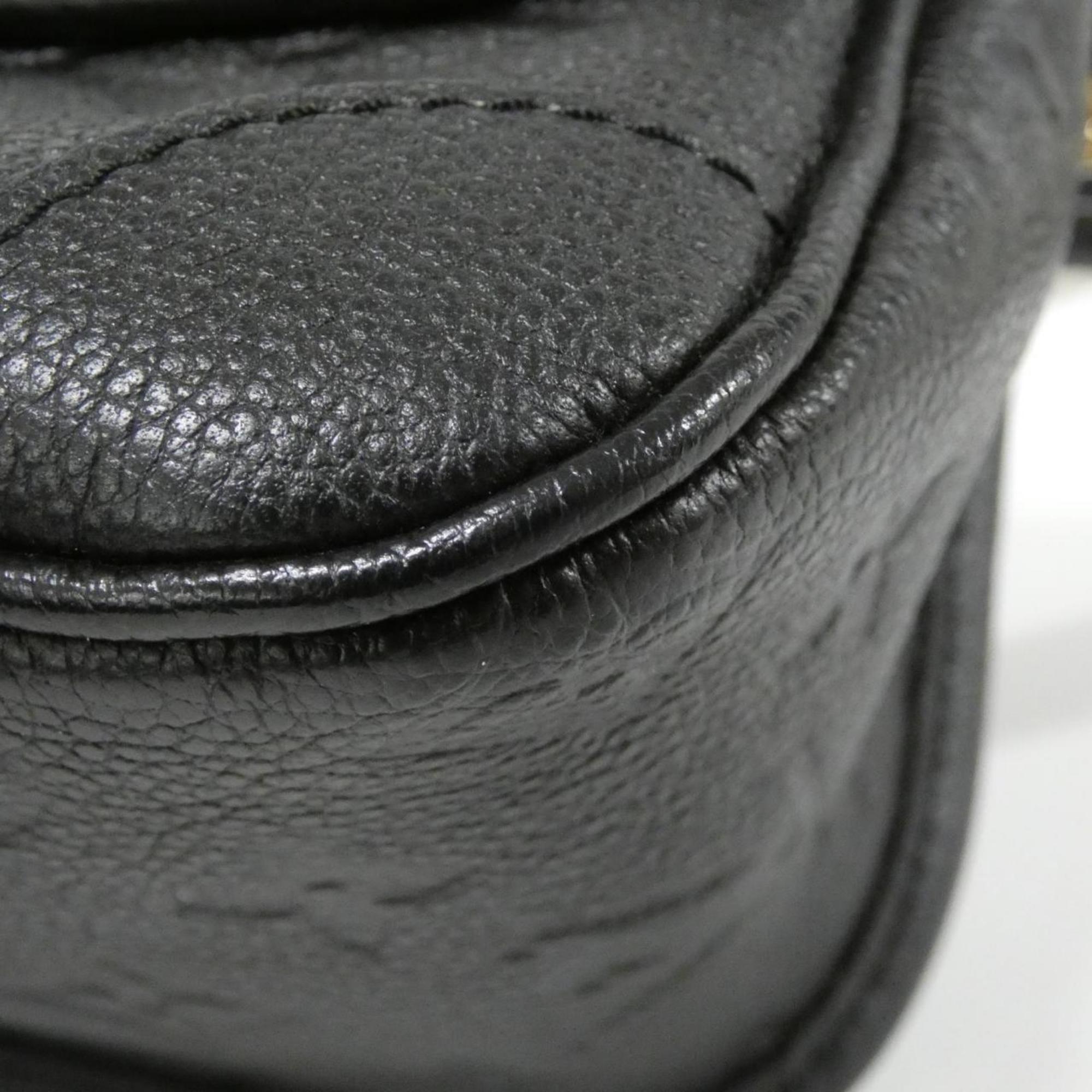 Louis Vuitton Bicolor Black Leather Shoulder Bag (Pre-Owned)