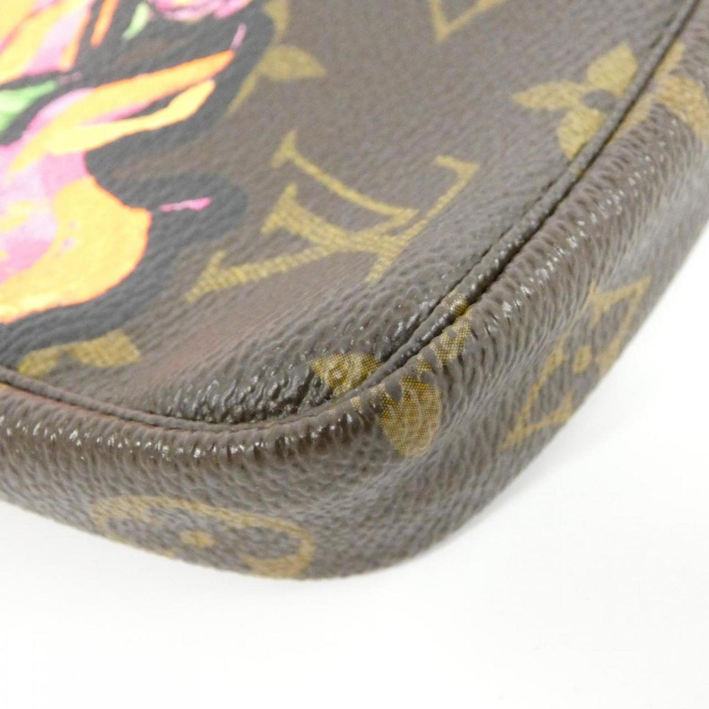 Louis Vuitton Brown Monogram Rose Coated Canvas Pochette Pouch (Pre-Owned)