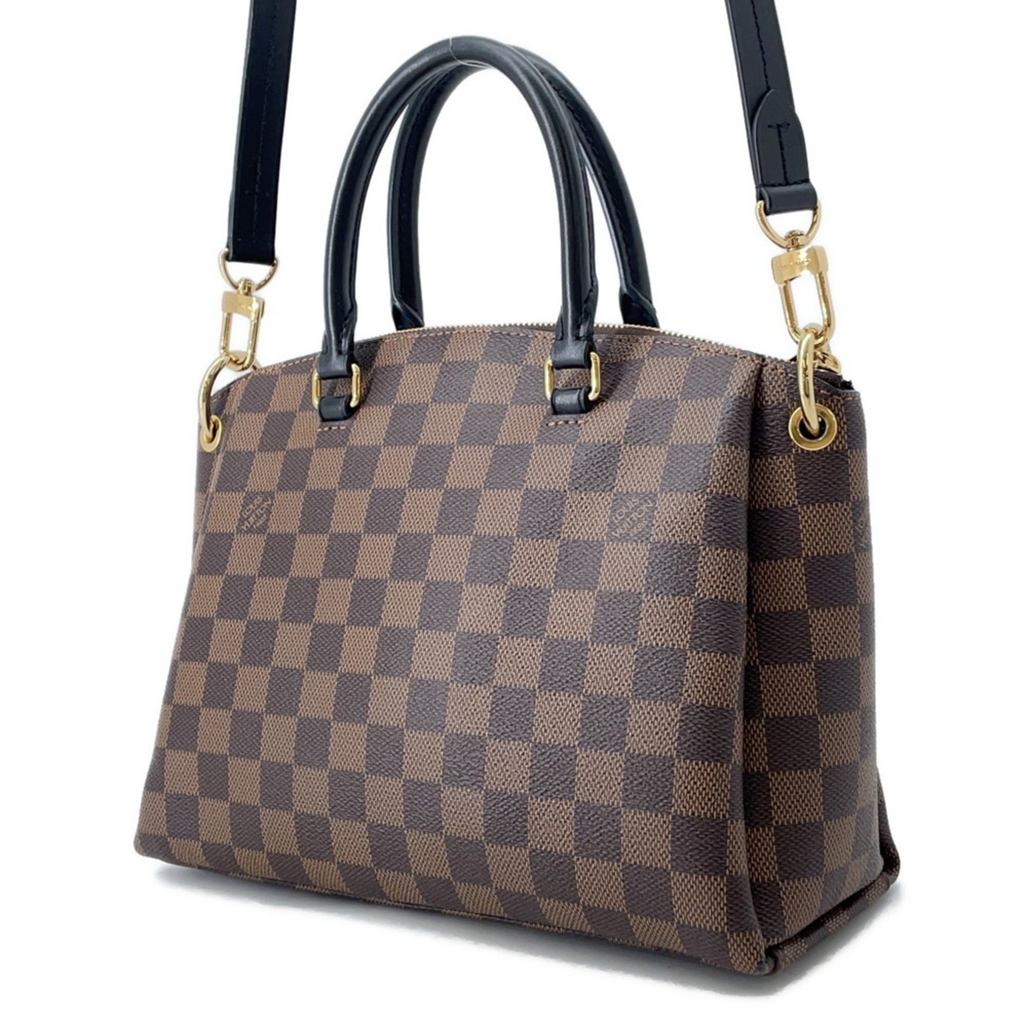 Louis Vuitton Damier Damier Canvas Ebene Noir Handbag (Pre-Owned)