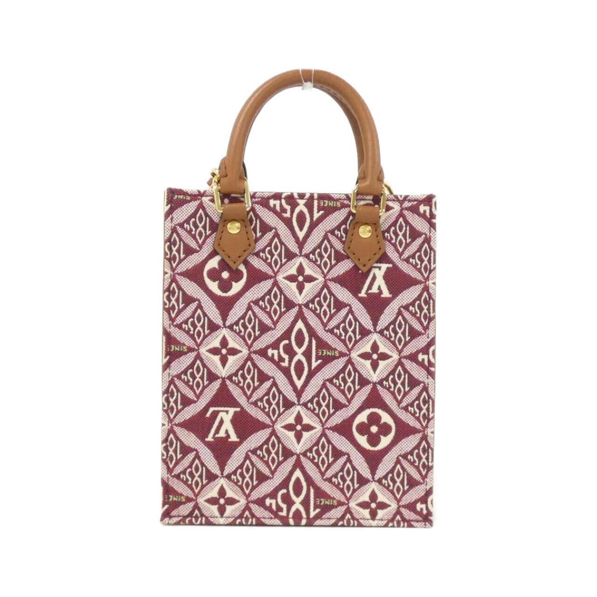 Louis Vuitton Bordeaux Jacquard Handbag (Pre-Owned)
