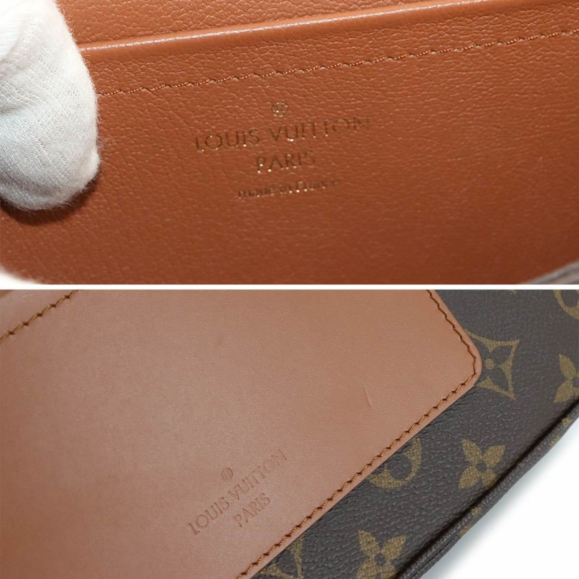 Louis Vuitton Caramel Monogram Monogram Canvas Leather Shoulder Bag (Pre-Owned)
