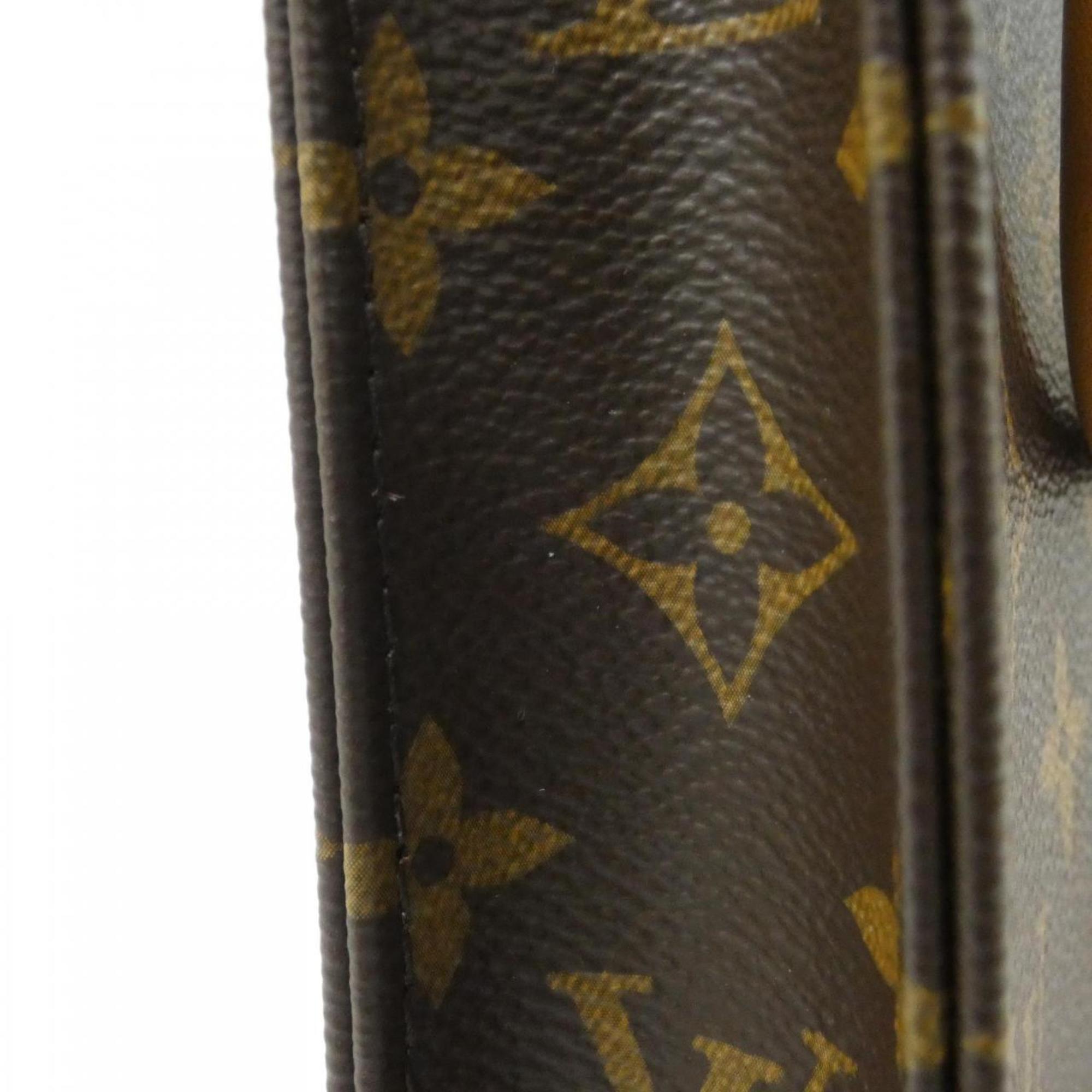 Louis Vuitton Monogram Marron Coated Canvas Handbag (Pre-Owned)