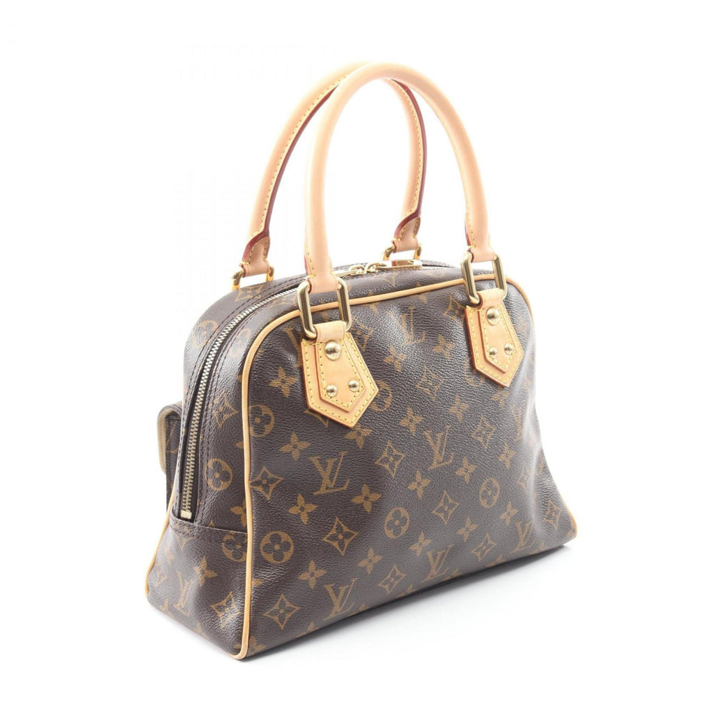 Louis Vuitton Brown Coated Canvas Leather Handbag (Pre-Owned)