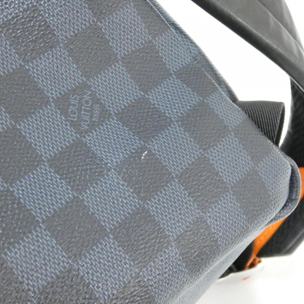 Louis Vuitton Black Cobalt Coated Canvas Backpack (Pre-Owned)