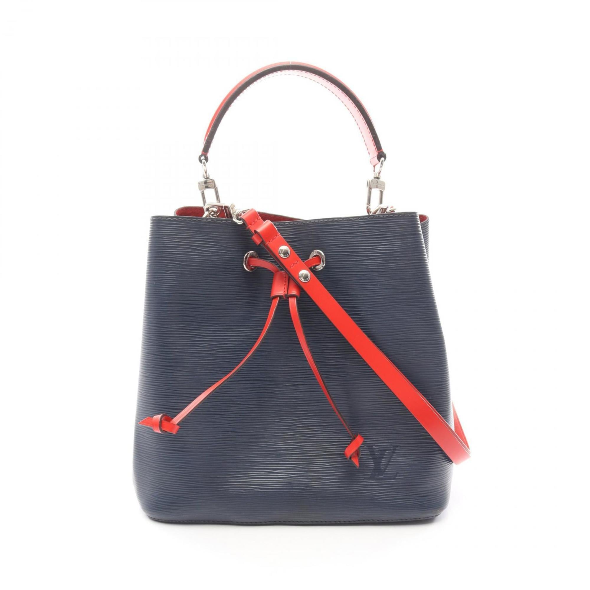 Louis Vuitton Indigo Navy Red Color Epi Leather Handbag (Pre-Owned)