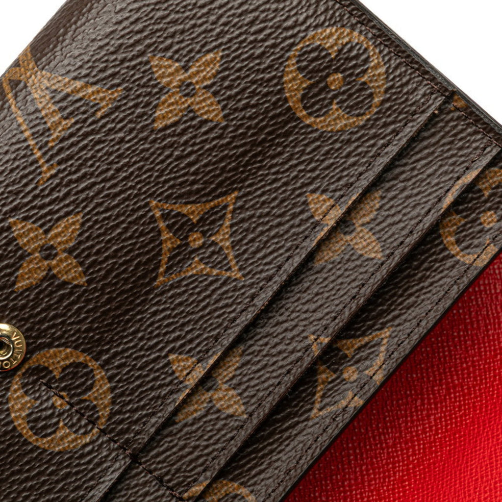 Louis Vuitton Monogram Brown Pvc Leather Long Wallet (Bi-Fold) (Pre-Owned)