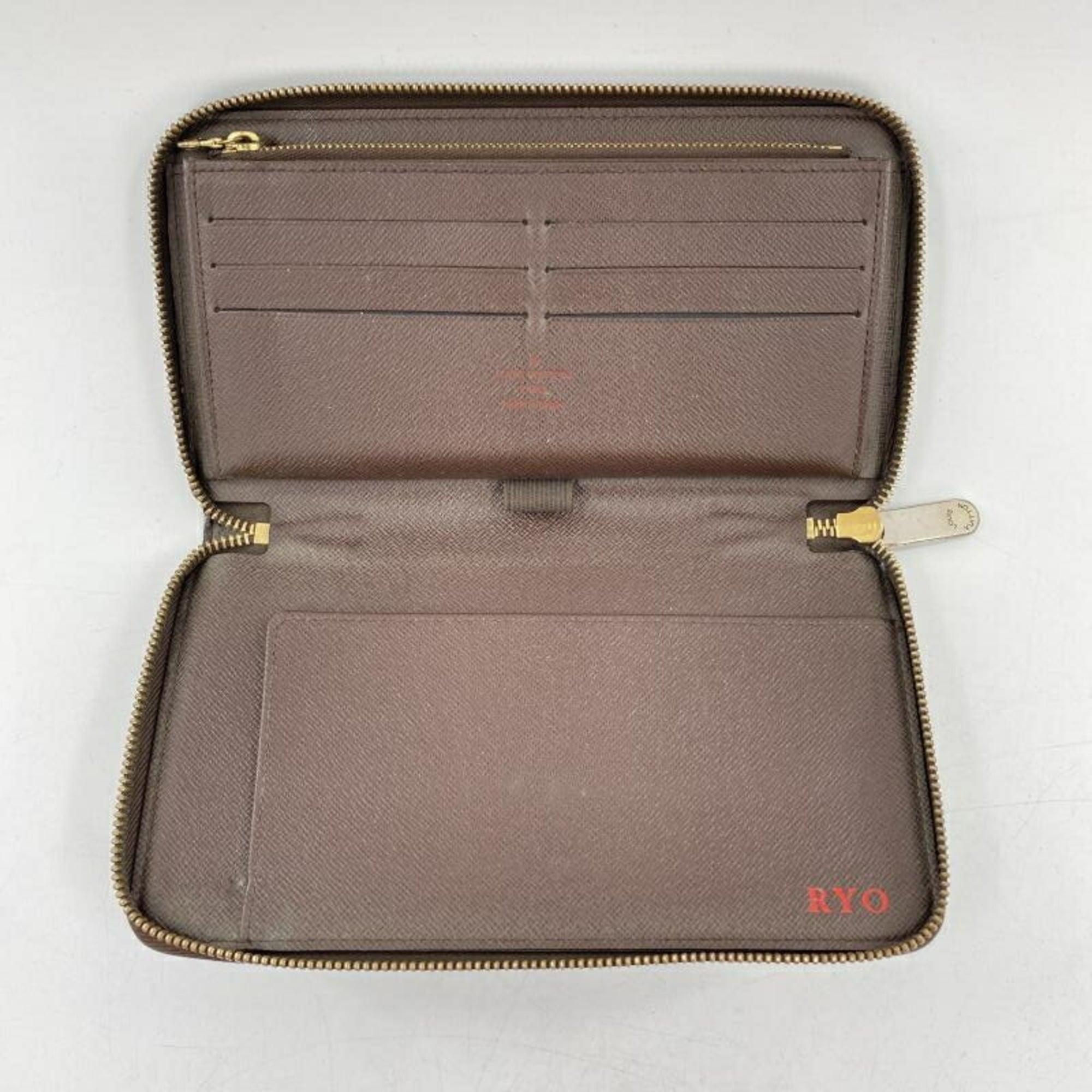 Louis Vuitton Damier Brown Long Wallet (Bi-Fold) (Pre-Owned)