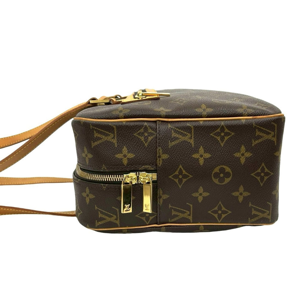 Louis Vuitton Brown Leather Pvc Shoulder Bag Tote Bag (Pre-Owned)