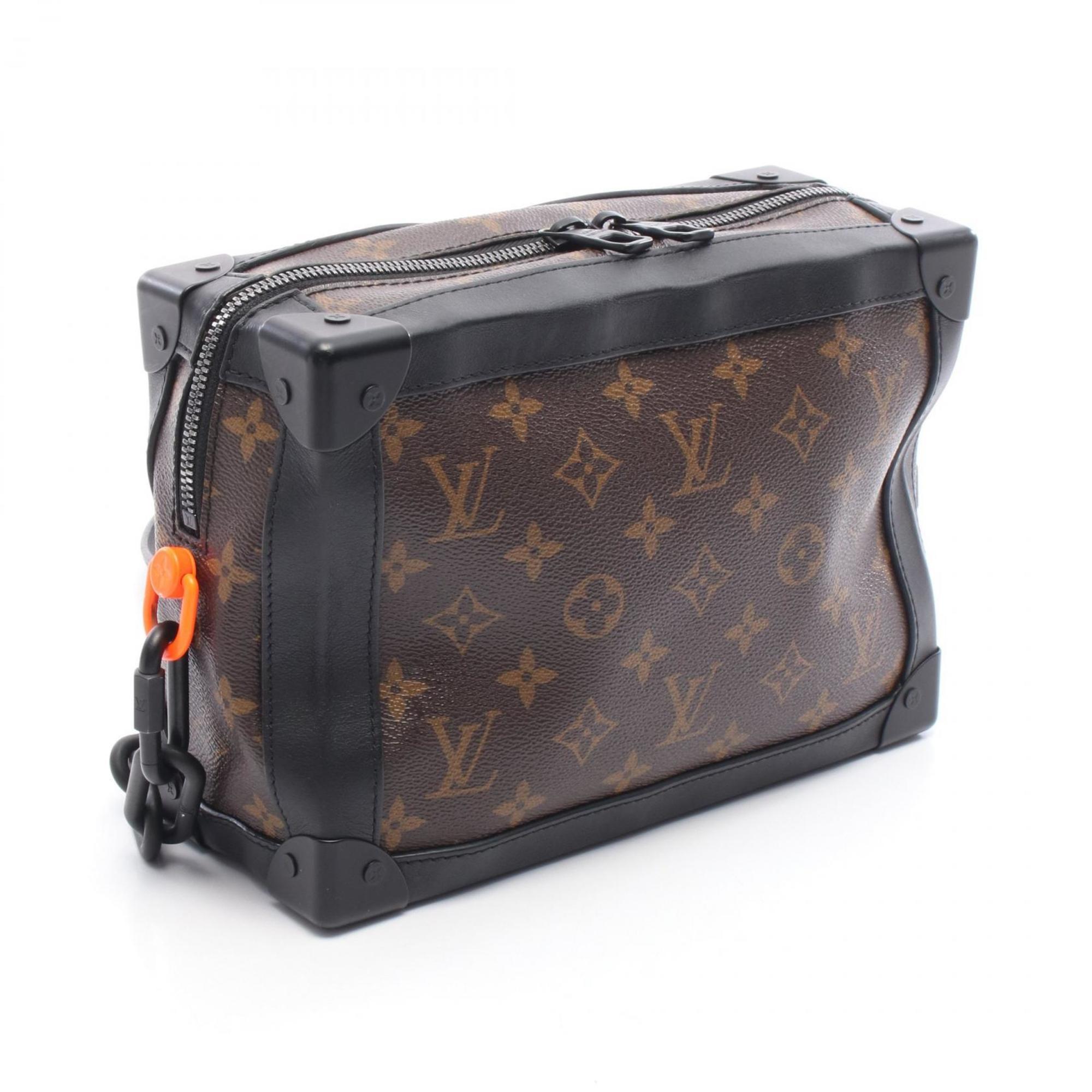 Louis Vuitton Brown Coated Canvas Leather Shoulder Bag (Pre-Owned)