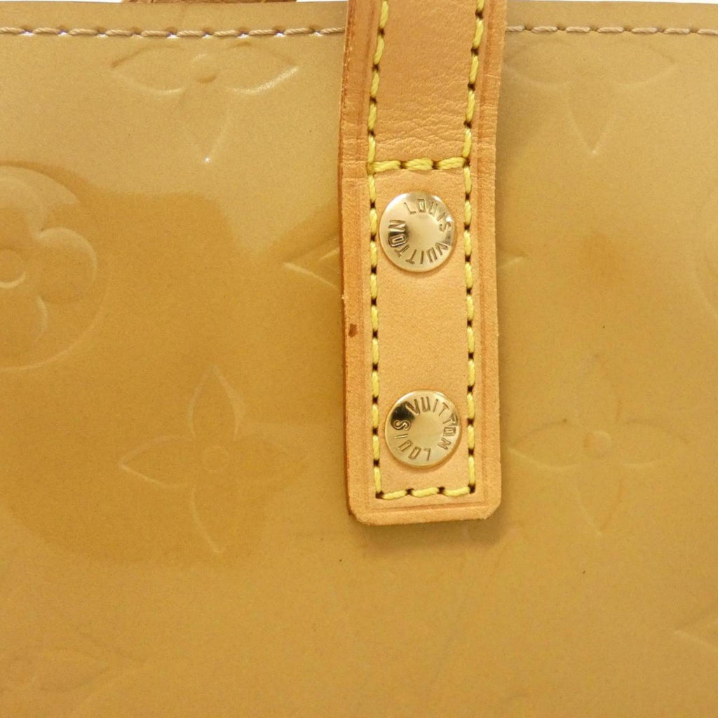Louis Vuitton Gold Brown Leather Handbag (Pre-Owned)