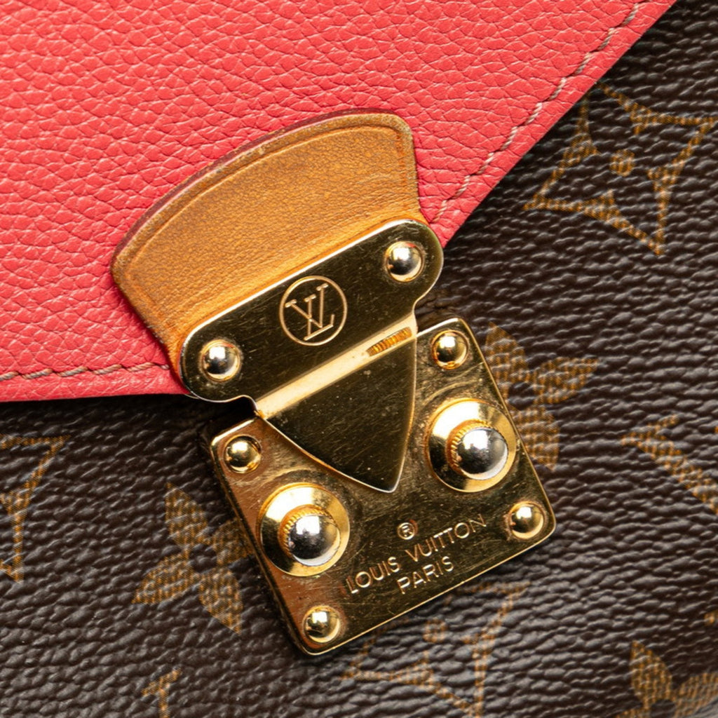 Louis Vuitton Monogram Brown Rose Litchi Pvc Leather Shoulder Bag (Pre-Owned)