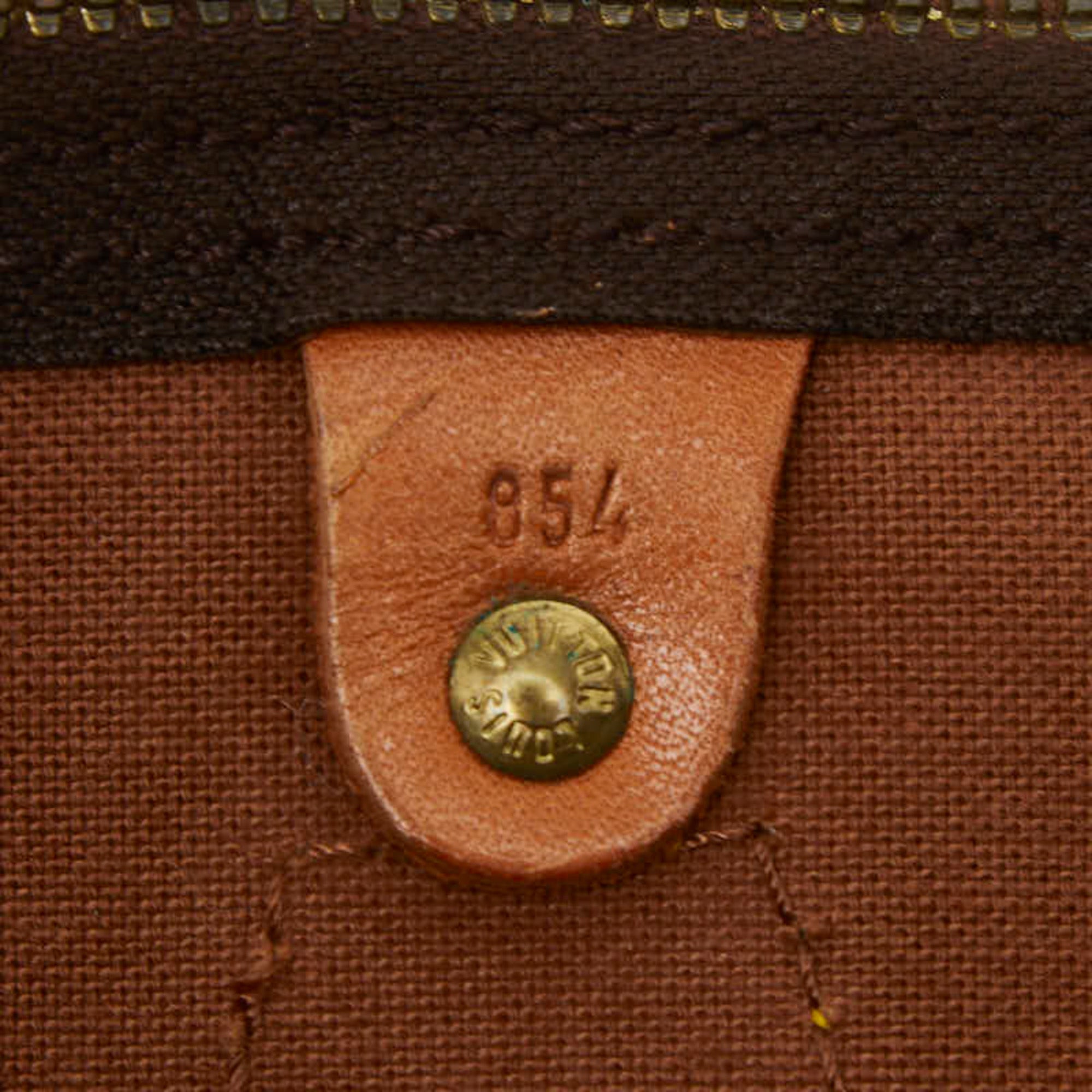 Louis Vuitton Brown Pvc Leather Boston Bag Handbag (Pre-Owned)