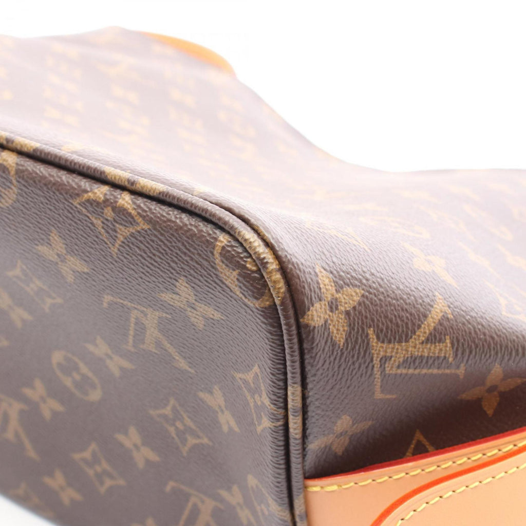 Louis Vuitton Brown Coated Canvas Leather Shoulder Bag (Pre-Owned)