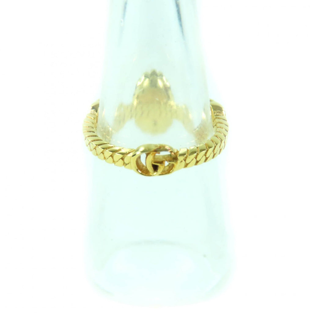 Band Ring Gold with Pearl and Rhinestone
