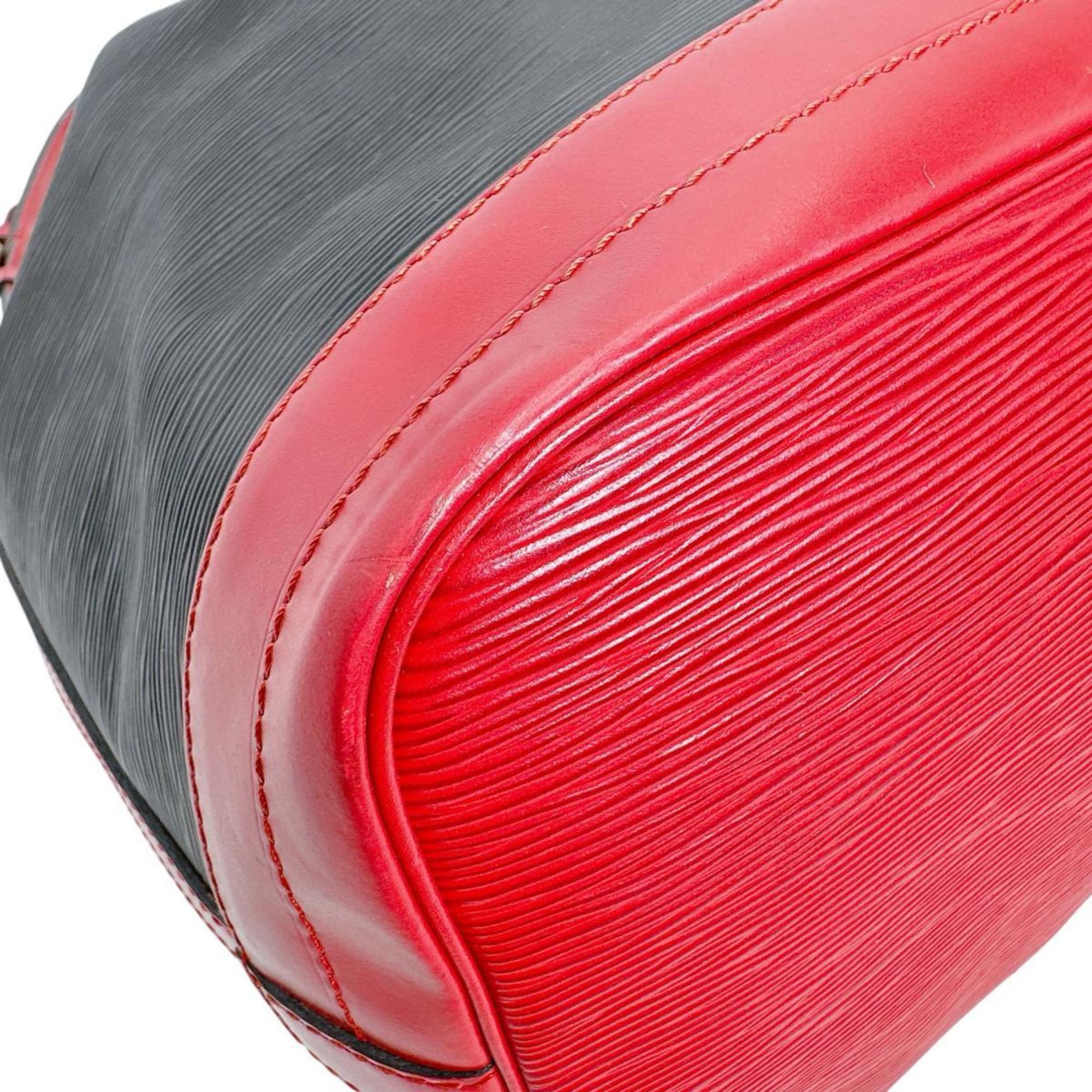 Louis Vuitton Black Castilian Red Noir Epi Leather Shoulder Bag (Pre-Owned)