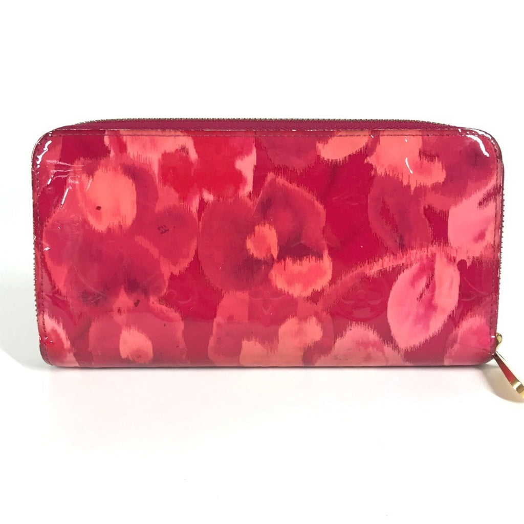 Louis Vuitton Indian Rose Pink Patent Leather Long Wallet (Tri-Fold) (Pre-Owned)