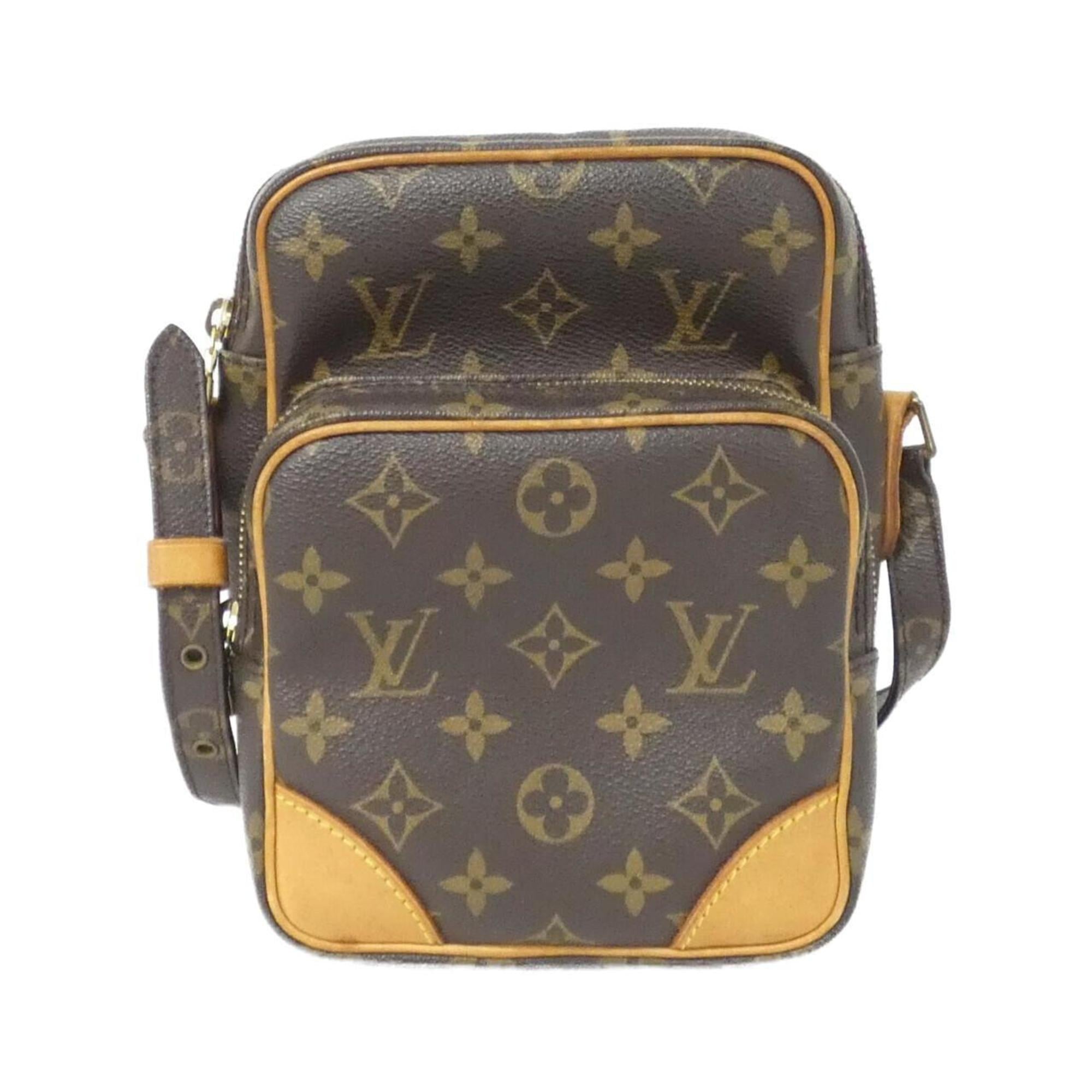 Louis Vuitton Marron Coated Canvas Shoulder Bag (Pre-Owned)