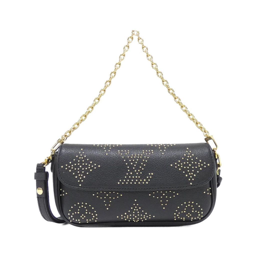 Louis Vuitton Black Leather Shoulder Bag (Pre-Owned)