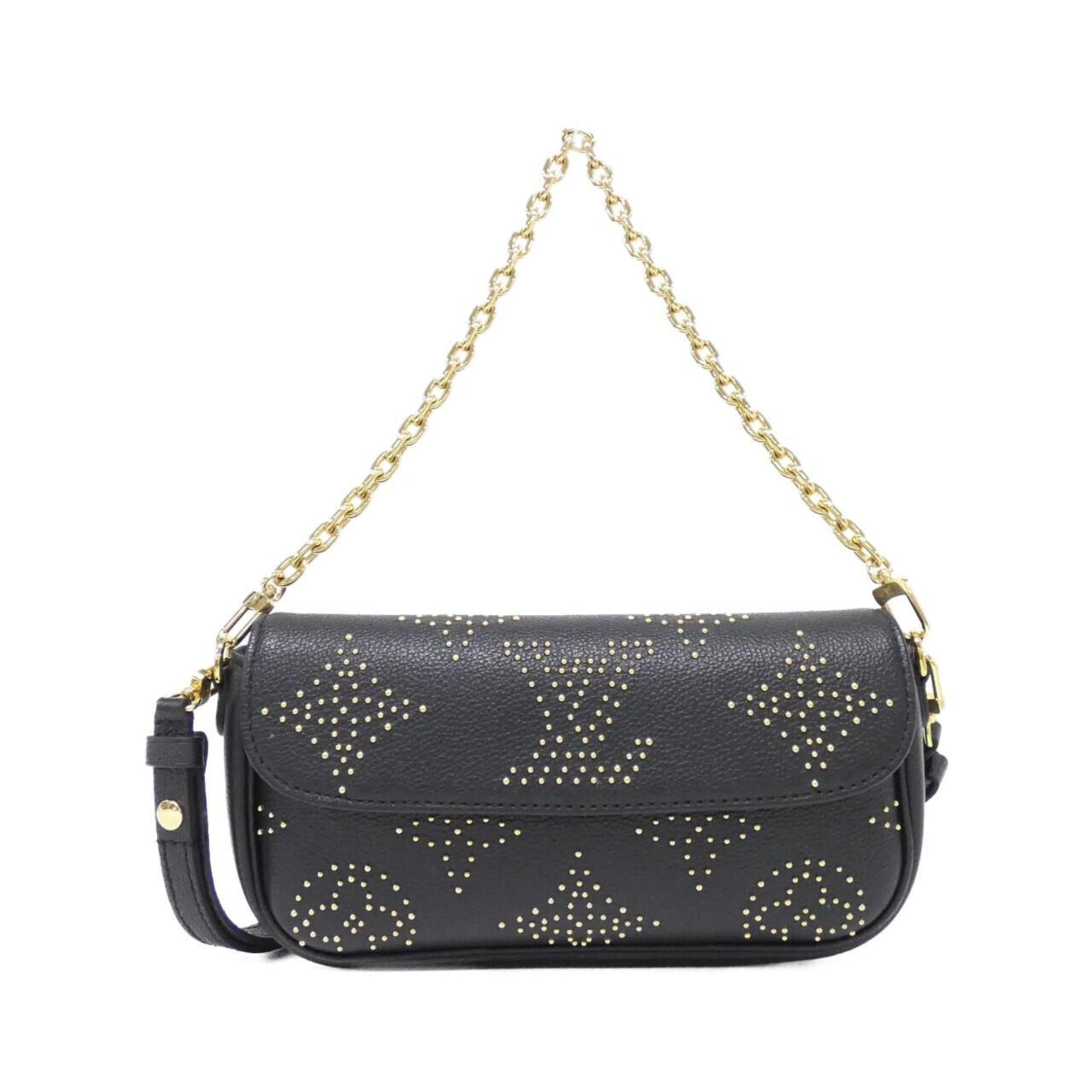 Louis Vuitton Black Leather Shoulder Bag (Pre-Owned)