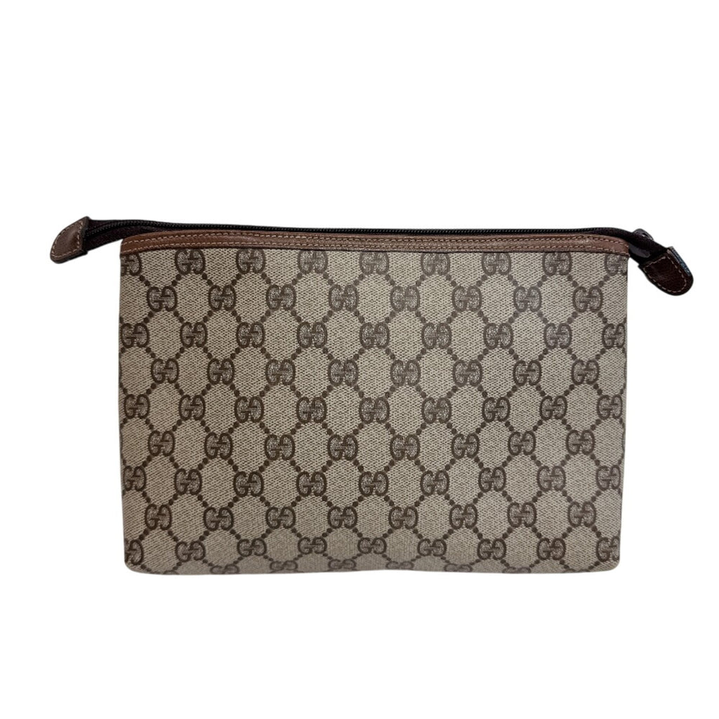 Interlocking G Patch Wristlet Messenger Bag GG Coated Canvas Small