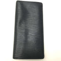 Louis Vuitton Navy Epi Leather Long Wallet (Bi-Fold) (Pre-Owned)