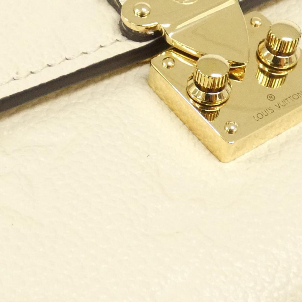 Louis Vuitton Beige Leather Long Wallet (Bi-Fold) (Pre-Owned)
