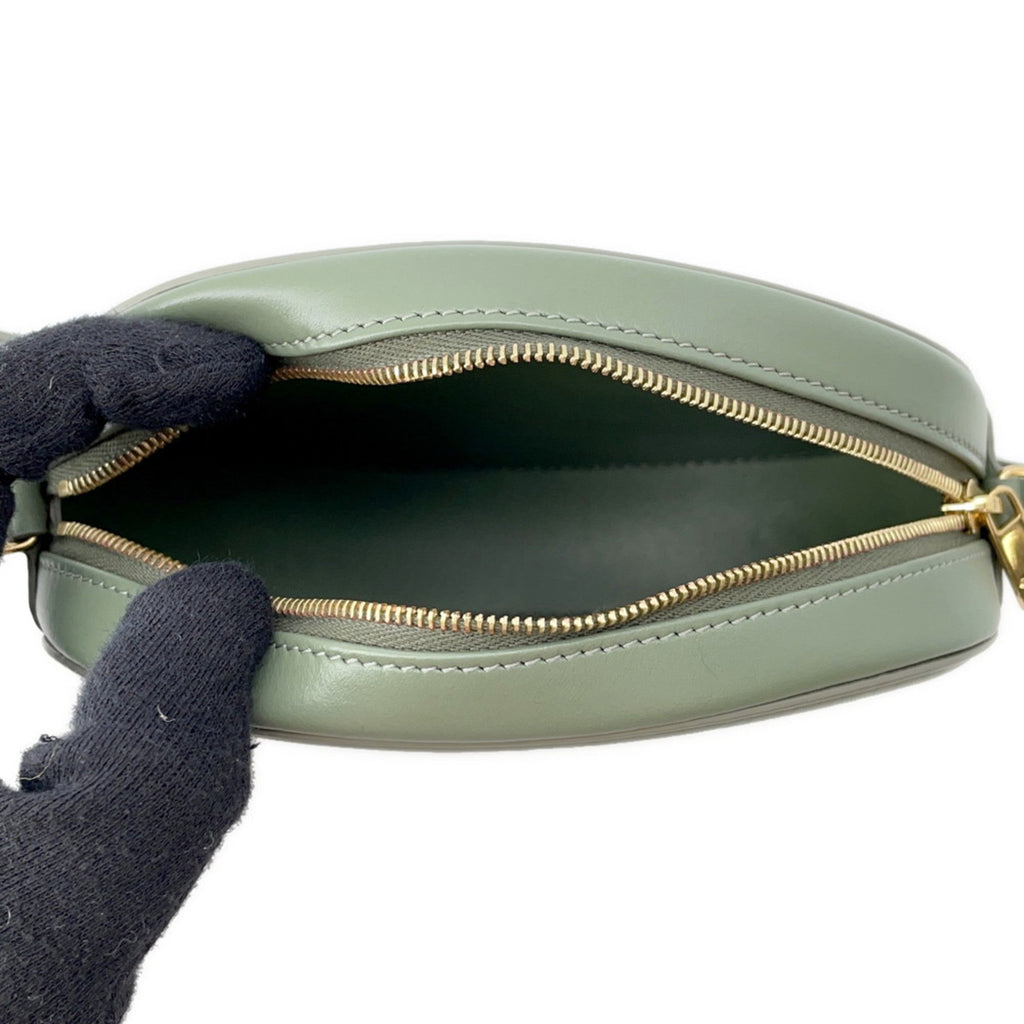 Triomphe Oval Crossbody Bag Leather
