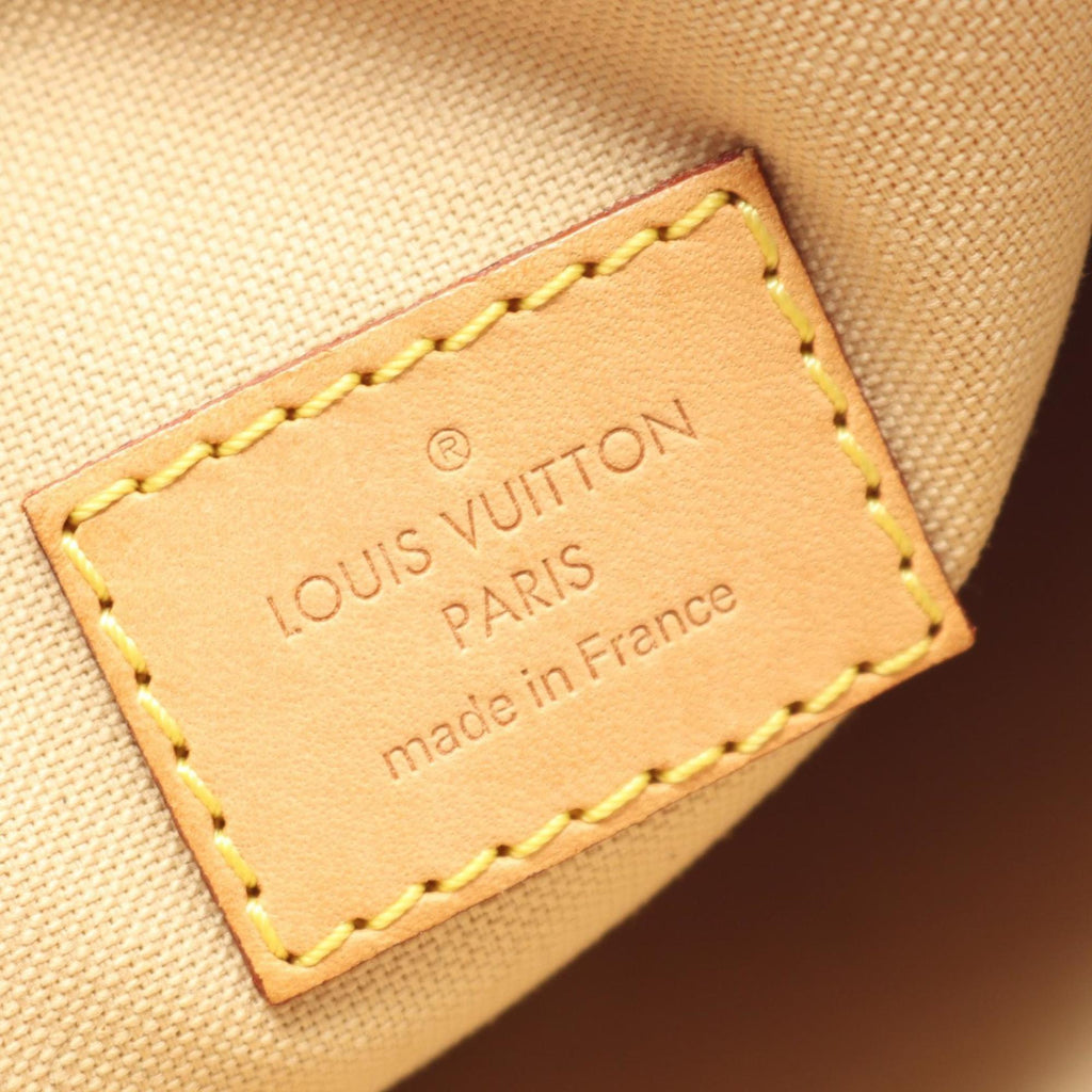 Louis Vuitton White Damier Azur Leather Shoulder Bag (Pre-Owned)