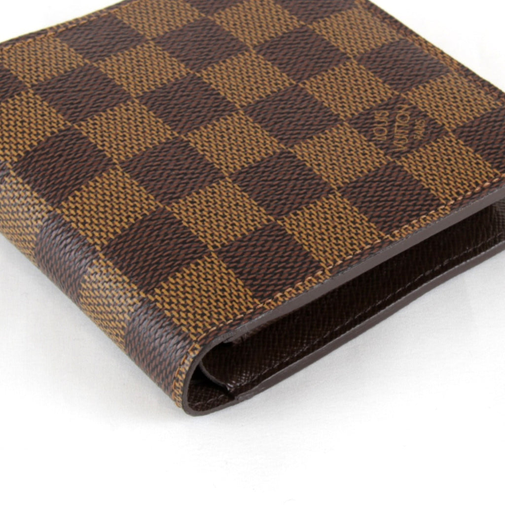 Louis Vuitton Damier Brown Damier Canvas Wallet (Bi-Fold) (Pre-Owned)