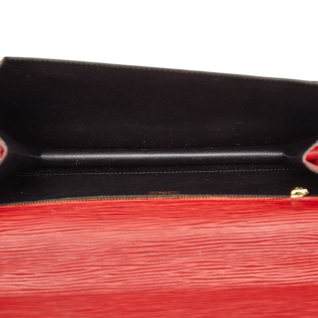 Louis Vuitton Castilian Red Leather Handbag Shoulder Bag (Pre-Owned)