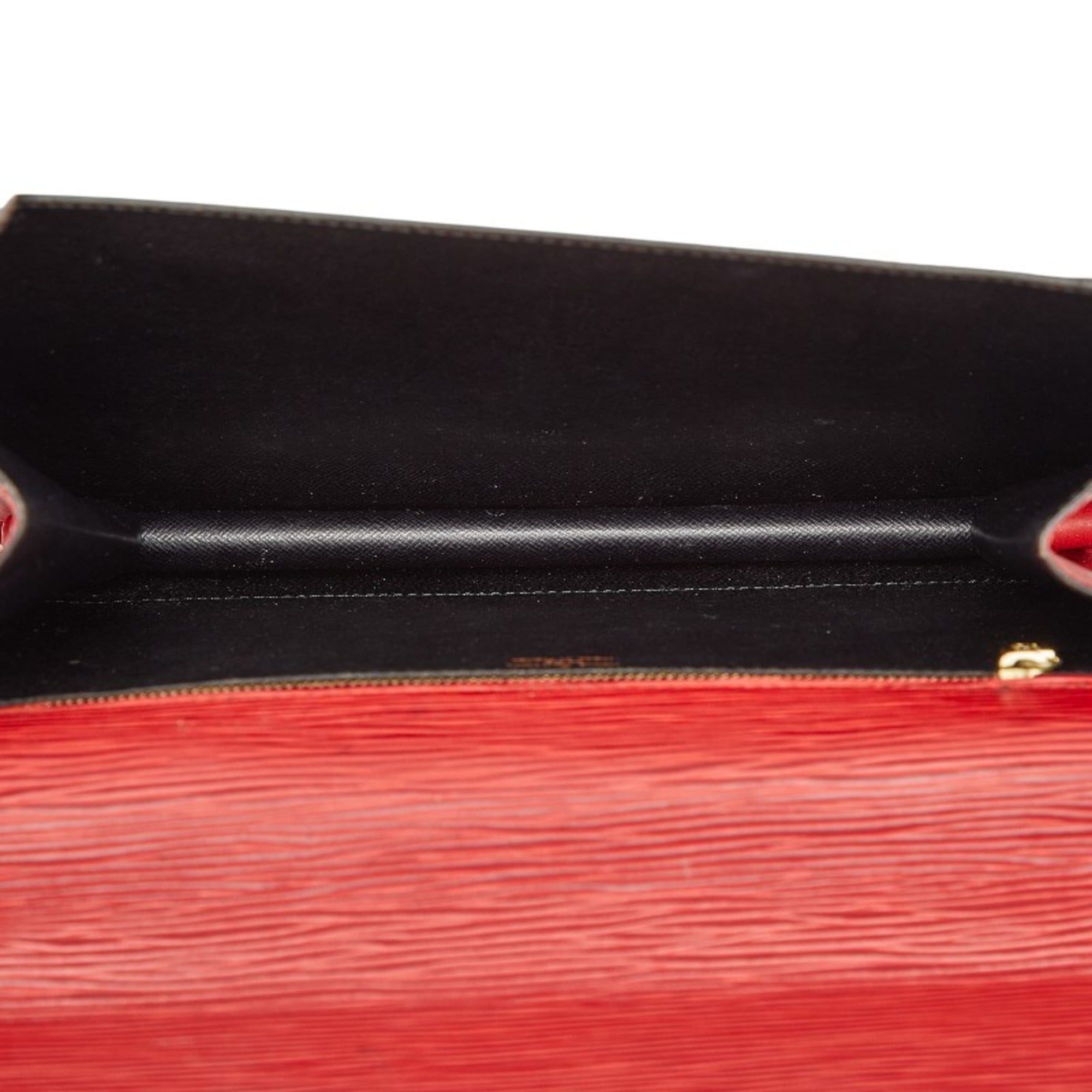 Louis Vuitton Castilian Red Leather Handbag Shoulder Bag (Pre-Owned)