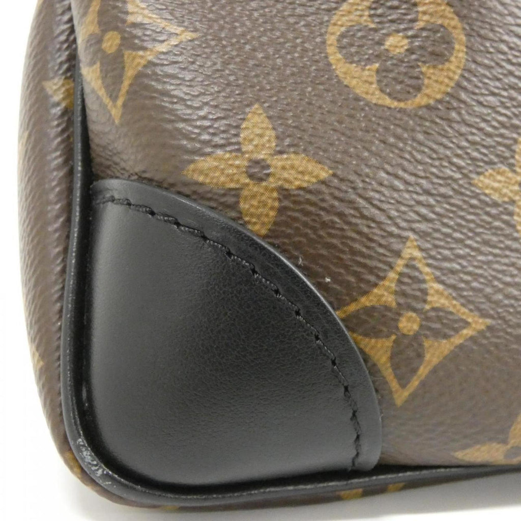 Louis Vuitton Black Marron Coated Canvas Shoulder Bag (Pre-Owned)