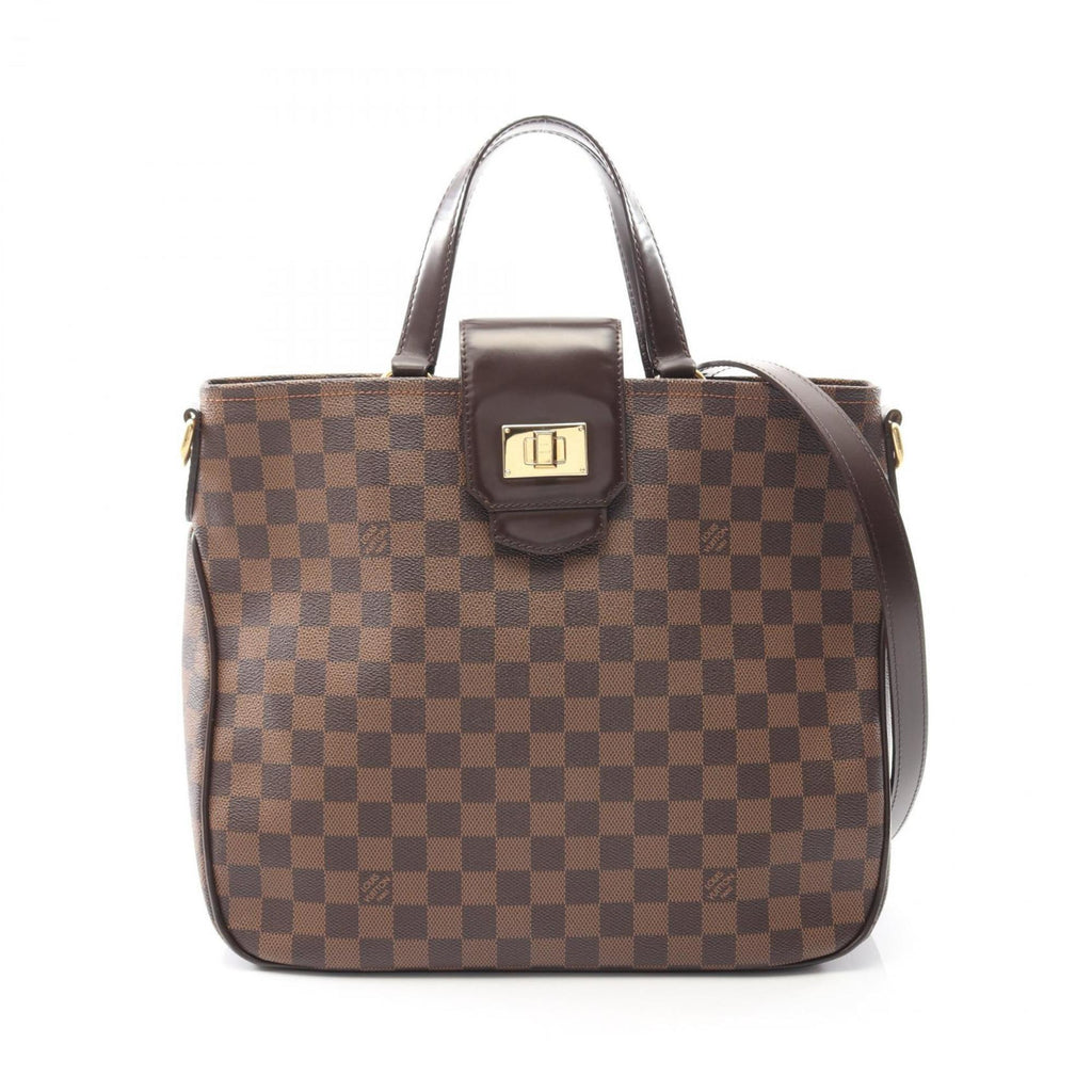 Louis Vuitton Brown Damier Canvas Rose Coated Canvas Handbag (Pre-Owned)