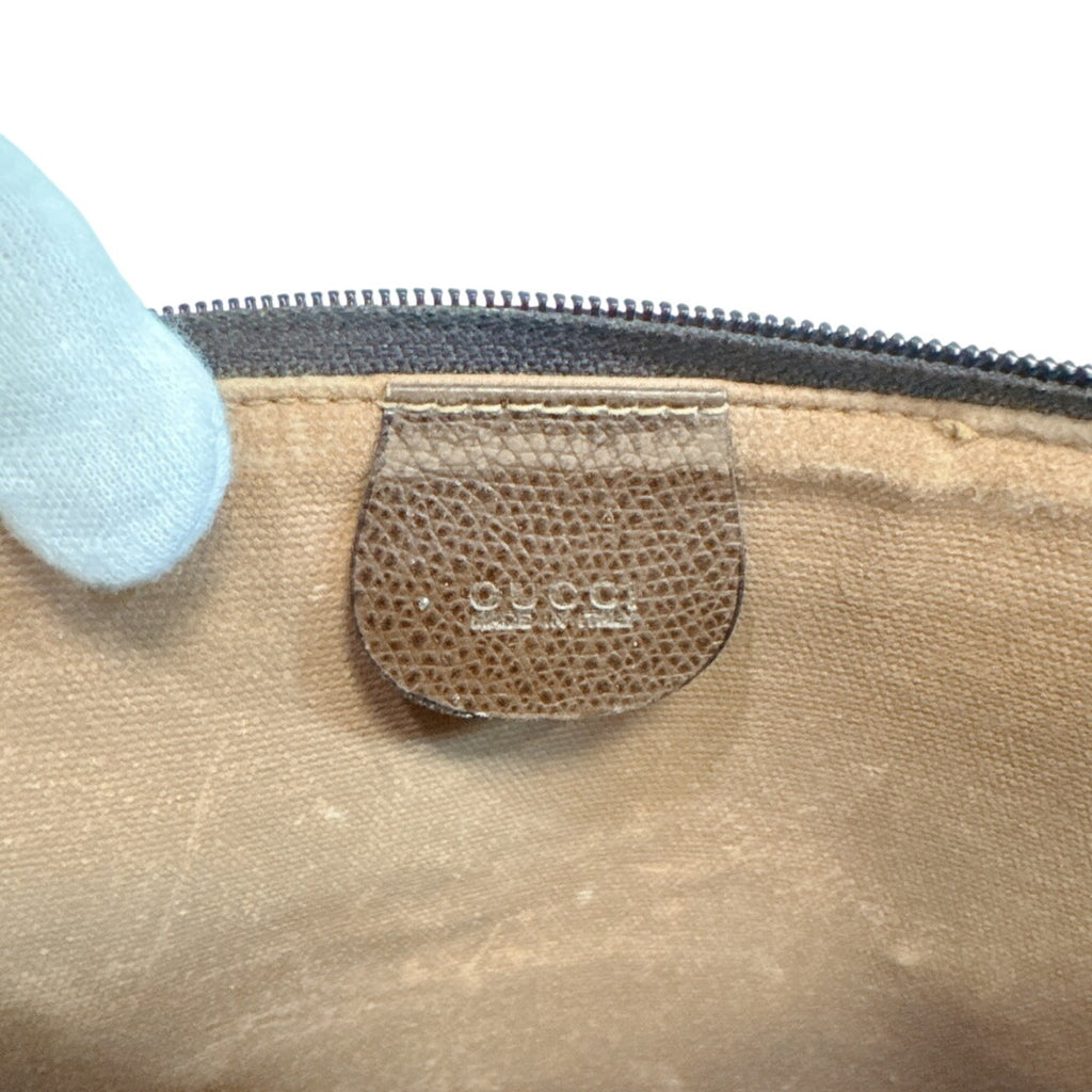 Interlocking G Patch Wristlet Messenger Bag GG Coated Canvas Small