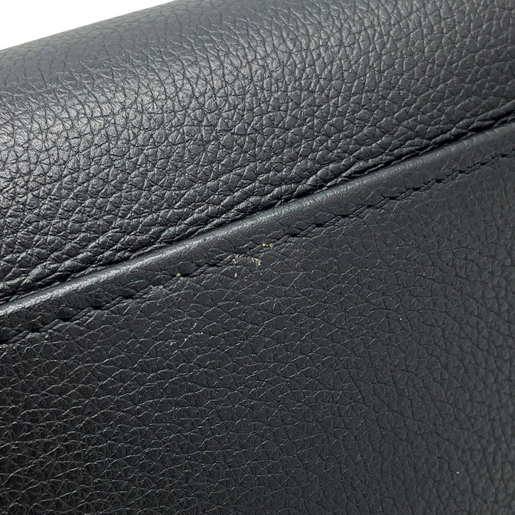 Louis Vuitton Noir Monogram Leather Handbag (Pre-Owned)