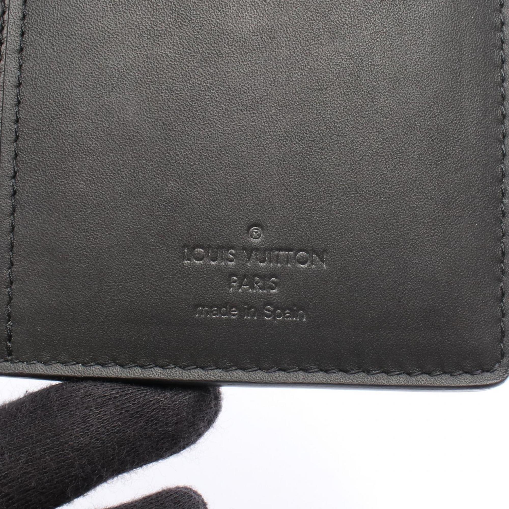 Louis Vuitton Black Infini Onyx Damier Infini Long Wallet (Bi-Fold) (Pre-Owned)