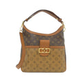 Louis Vuitton Monogram Marron Coated Canvas Shoulder Bag (Pre-Owned)