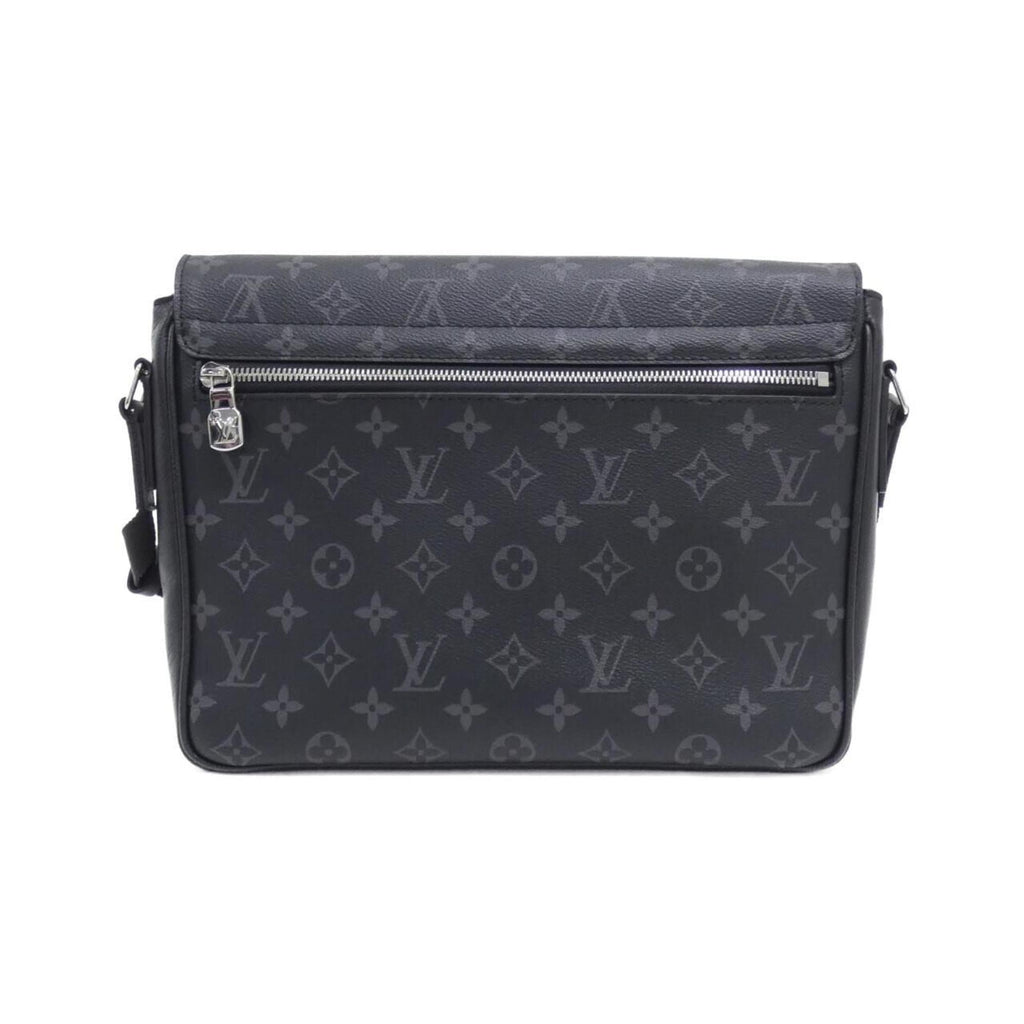 Louis Vuitton Black Coated Canvas Leather Shoulder Bag (Pre-Owned)